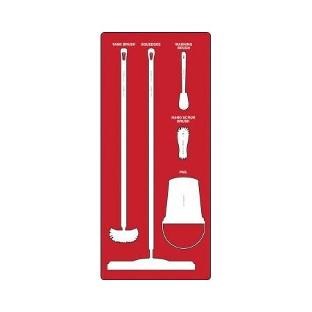 Accuform WET ZONE STOREBOARDS PSB111RDWT PSB111RDWT